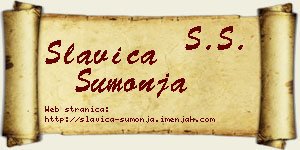 Slavica Šumonja vizit kartica
